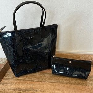 Kate Spade Navy Glitter Tote